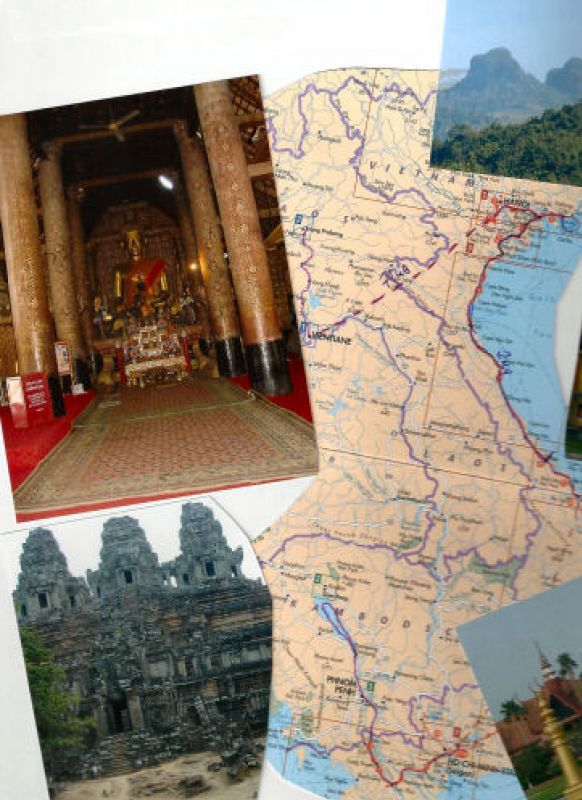 Die Route durch Laos - Vietnam - Kambodscha